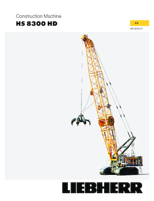 क्रॉलर क्रेन - लैटिस बूम Liebherr HS 8300.1