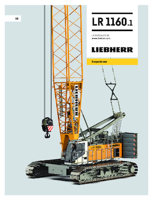 क्रॉलर क्रेन - लैटिस बूम Liebherr LR 1160.1