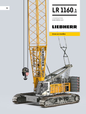 क्रॉलर क्रेन - लैटिस बूम Liebherr LR 1160.1