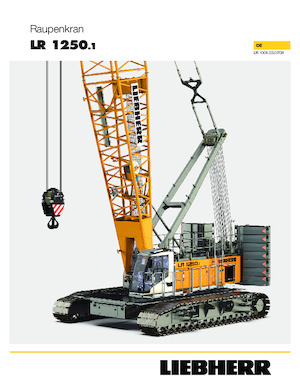 क्रॉलर क्रेन - लैटिस बूम Liebherr LR 1250.1