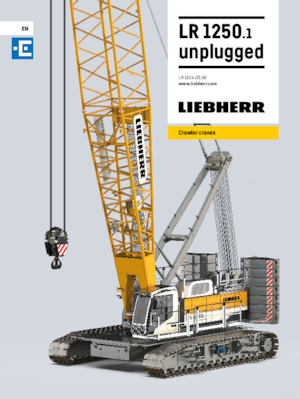 क्रॉलर क्रेन - लैटिस बूम Liebherr LR 1250.1 Unplugged 
