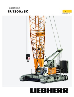 क्रॉलर क्रेन - लैटिस बूम Liebherr LR 1300.1 SX 