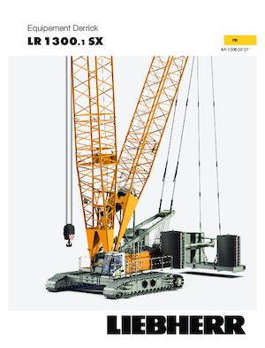 क्रॉलर क्रेन - लैटिस बूम Liebherr LR 1300.1 SX 