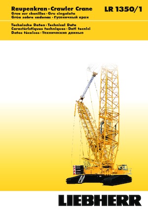 क्रॉलर क्रेन - लैटिस बूम Liebherr LR 1350/1