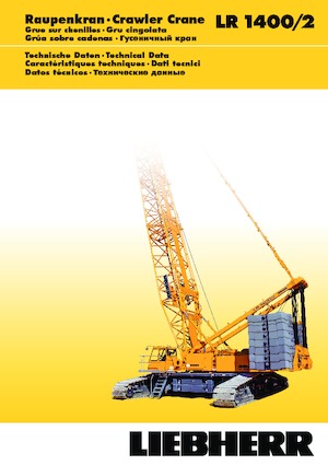 क्रॉलर क्रेन - लैटिस बूम Liebherr LR 1400/2