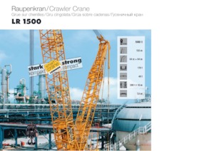 क्रॉलर क्रेन - लैटिस बूम Liebherr LR 1500