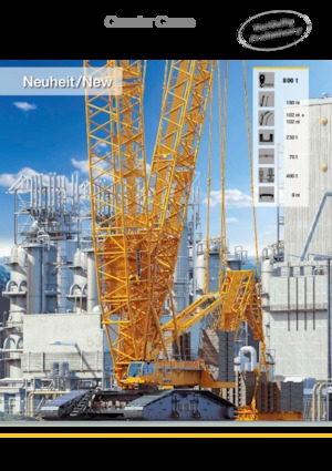 क्रॉलर क्रेन - लैटिस बूम Liebherr LR 1800-1.0