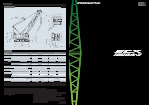क्रॉलर क्रेन - लैटिस बूम Hitachi Sumitomo SCX1000A-3