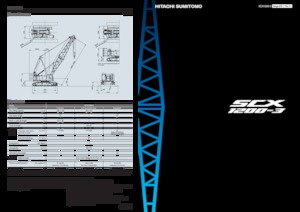 क्रॉलर क्रेन - लैटिस बूम Hitachi Sumitomo SCX1200-3