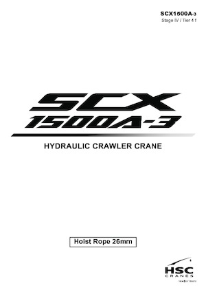 क्रॉलर क्रेन - लैटिस बूम Hitachi Sumitomo SCX1500A-3