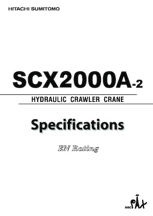 क्रॉलर क्रेन - लैटिस बूम Hitachi Sumitomo SCX2000A-2