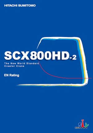 क्रॉलर क्रेन - लैटिस बूम Hitachi Sumitomo SCX800HD-2