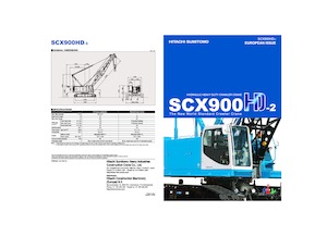 क्रॉलर क्रेन - लैटिस बूम Hitachi Sumitomo SCX900HD-2