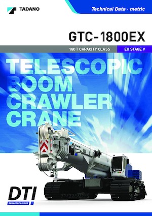 क्रॉलर क्रेन - टेलीस्कोपिक बूम Tadano GTC-2000