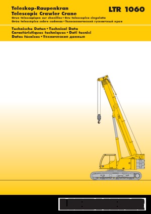 क्रॉलर क्रेन - टेलीस्कोपिक बूम Liebherr LTR 1060