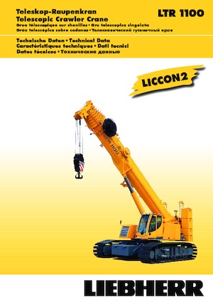 क्रॉलर क्रेन - टेलीस्कोपिक बूम Liebherr LTR 1100