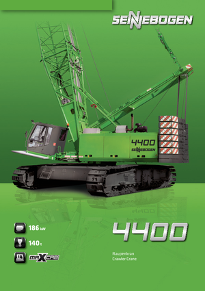 क्रॉलर क्रेन - लैटिस बूम Sennebogen 4400 Star Lifter