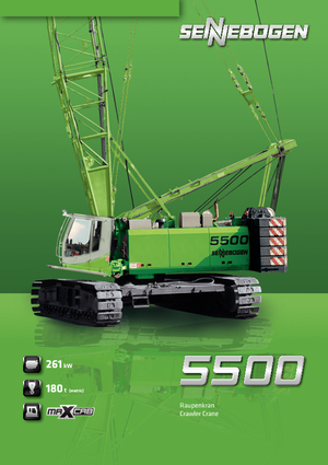 क्रॉलर क्रेन - लैटिस बूम Sennebogen 5500 Star Lifter