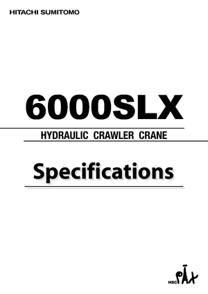 क्रॉलर क्रेन - लैटिस बूम Hitachi Sumitomo 6000 SL-X