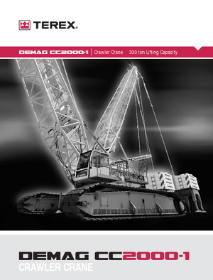 क्रॉलर क्रेन - लैटिस बूम Terex-Demag CC 2000-1