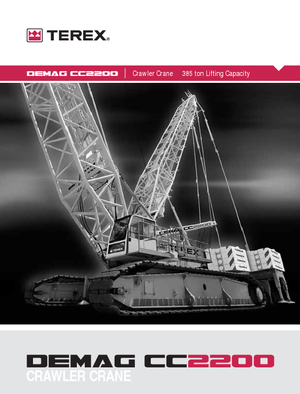 क्रॉलर क्रेन - लैटिस बूम Terex-Demag CC 2200