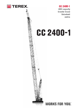 क्रॉलर क्रेन - लैटिस बूम Terex-Demag CC 2400-1