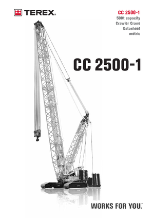 क्रॉलर क्रेन - लैटिस बूम Terex-Demag CC 2500-1