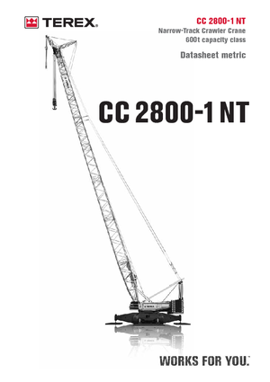 क्रॉलर क्रेन - लैटिस बूम Terex-Demag CC 2800-1 NT