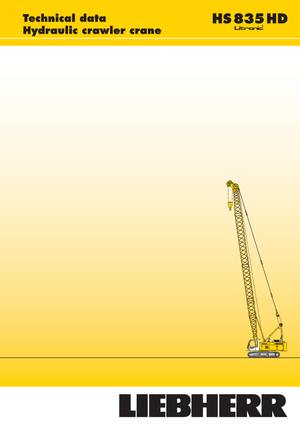 क्रॉलर क्रेन - लैटिस बूम Liebherr HS 835 HD Litr.