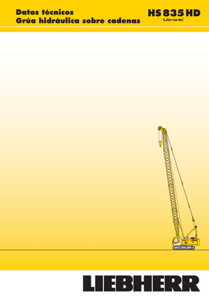 क्रॉलर क्रेन - लैटिस बूम Liebherr HS 835 HD Litr.