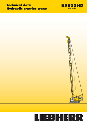 क्रॉलर क्रेन - लैटिस बूम Liebherr HS 855 HD Litr.