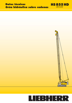 क्रॉलर क्रेन - लैटिस बूम Liebherr HS 855 HD Litr.