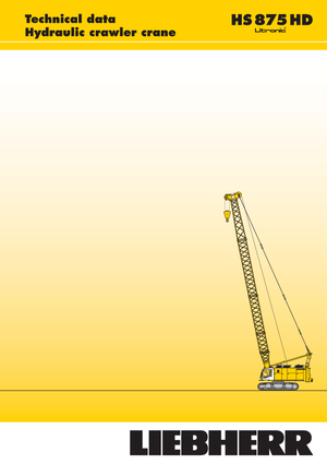 क्रॉलर क्रेन - लैटिस बूम Liebherr HS 875 HD Litr.