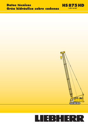 क्रॉलर क्रेन - लैटिस बूम Liebherr HS 875 HD Litr.