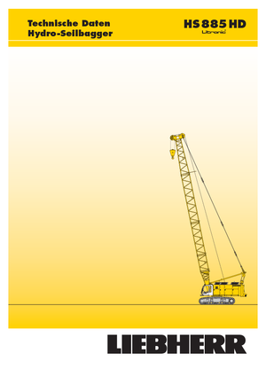 क्रॉलर क्रेन - लैटिस बूम Liebherr HS 885 HD Litr.