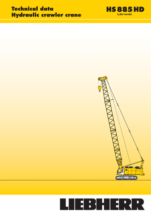 क्रॉलर क्रेन - लैटिस बूम Liebherr HS 885 HD Litr.