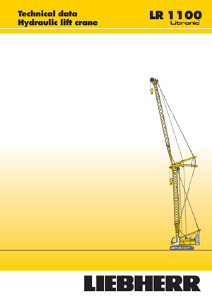 क्रॉलर क्रेन - लैटिस बूम Liebherr LR 1100