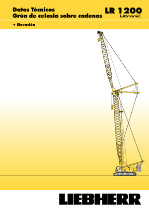 क्रॉलर क्रेन - लैटिस बूम Liebherr LR 1200