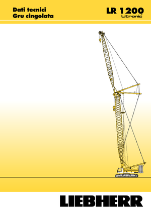 क्रॉलर क्रेन - लैटिस बूम Liebherr LR 1200