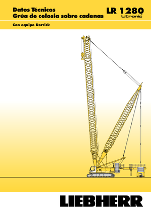 क्रॉलर क्रेन - लैटिस बूम Liebherr LR 1280