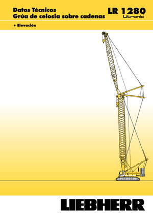 क्रॉलर क्रेन - लैटिस बूम Liebherr LR 1280
