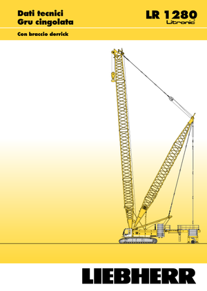 क्रॉलर क्रेन - लैटिस बूम Liebherr LR 1280