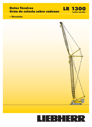 क्रॉलर क्रेन - लैटिस बूम Liebherr LR 1300 SX