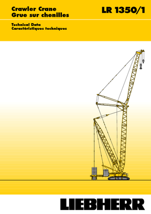 क्रॉलर क्रेन - लैटिस बूम Liebherr LR 1350/1