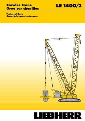 क्रॉलर क्रेन - लैटिस बूम Liebherr LR 1400/2
