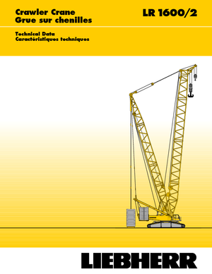 क्रॉलर क्रेन - लैटिस बूम Liebherr LR 1600/2