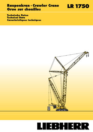क्रॉलर क्रेन - लैटिस बूम Liebherr LR 1750