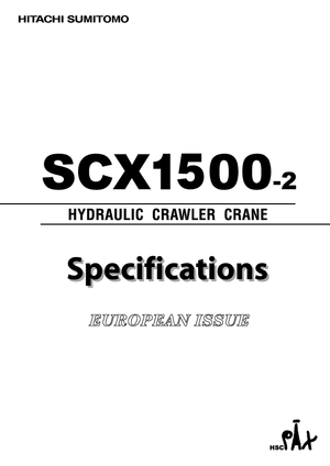 क्रॉलर क्रेन - लैटिस बूम Hitachi Sumitomo SCX 1500-2