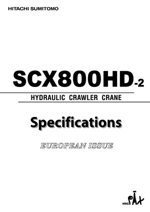 क्रॉलर क्रेन - लैटिस बूम Hitachi Sumitomo SCX 800 HD 2