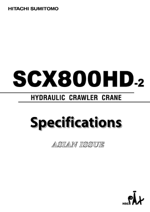 क्रॉलर क्रेन - लैटिस बूम Hitachi Sumitomo SCX 800 HD 2